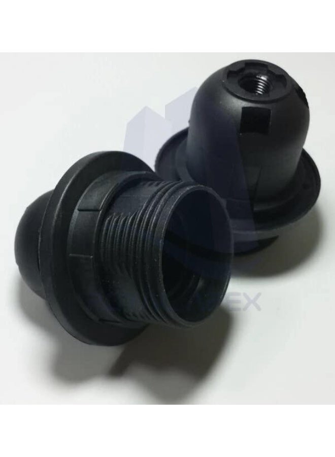 Royal Apex Lamp Base Adapter E27 4A Light Bulb Lamp Holder Pendant Screw Cap Socket Vintage Black 250V  - Image 3
