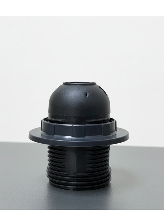 Royal Apex Lamp Base Adapter E27 4A Light Bulb Lamp Holder Pendant Screw Cap Socket Vintage Black 250V - Image 1