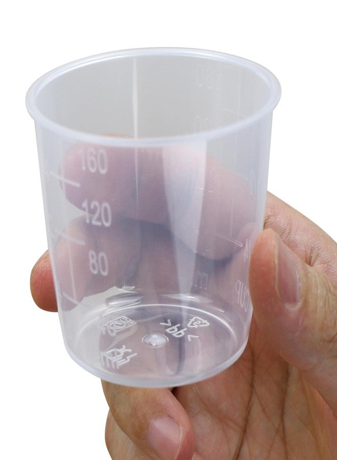 EIKS 6 Pack Rice Measuring Cups Clear Plastic Cups for Rice Cooker Replacement Dry Liquid Ingredient, Each Capacity 160ml - Image 1