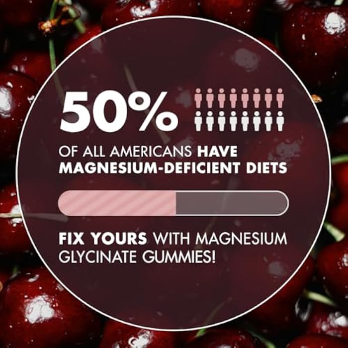 SECRET ELEMENT Magnesium Gummies 3in1 - Glycinate, Citrat, Malate 2150 MG High Absorption Supplement, Sugar-Free, Vegan, Chews for Men & Women, Inspired by Wellness Traditions Like Arjuna, 60 Gummies, Cherry Flavor - Image 4