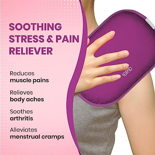 iGRiD Electric Hot Water Bag for Pain Relief | Heat Bag for Menstrual Cramps, Muscle Aches, Back Pain & Warming Hands - Image 4