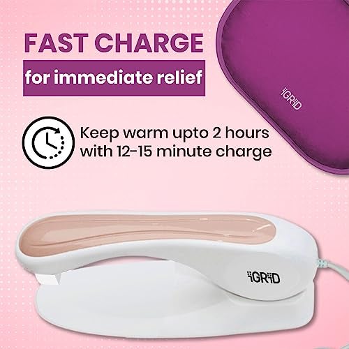 iGRiD Electric Hot Water Bag for Pain Relief | Heat Bag for Menstrual Cramps, Muscle Aches, Back Pain & Warming Hands - Image 3