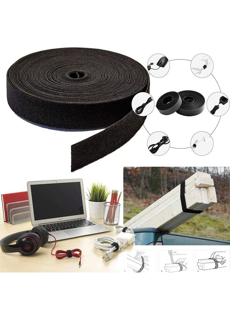 DIY Crafts DIY Crafts CTDIYHI30434 16mm Hook Loop Cable Tie Fasten One Wrap Cord Tape Double Side Nylon Power Cord Management  - Image 2
