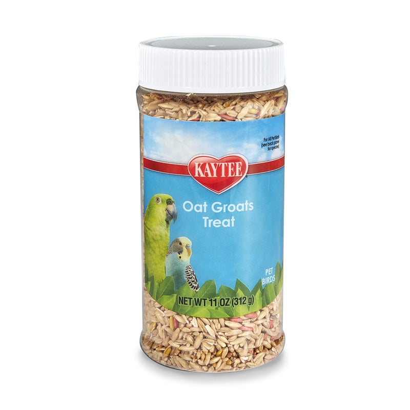 Kaytee Oat Groats Treat Jar- All Pet Birds 11 oz - Image 1