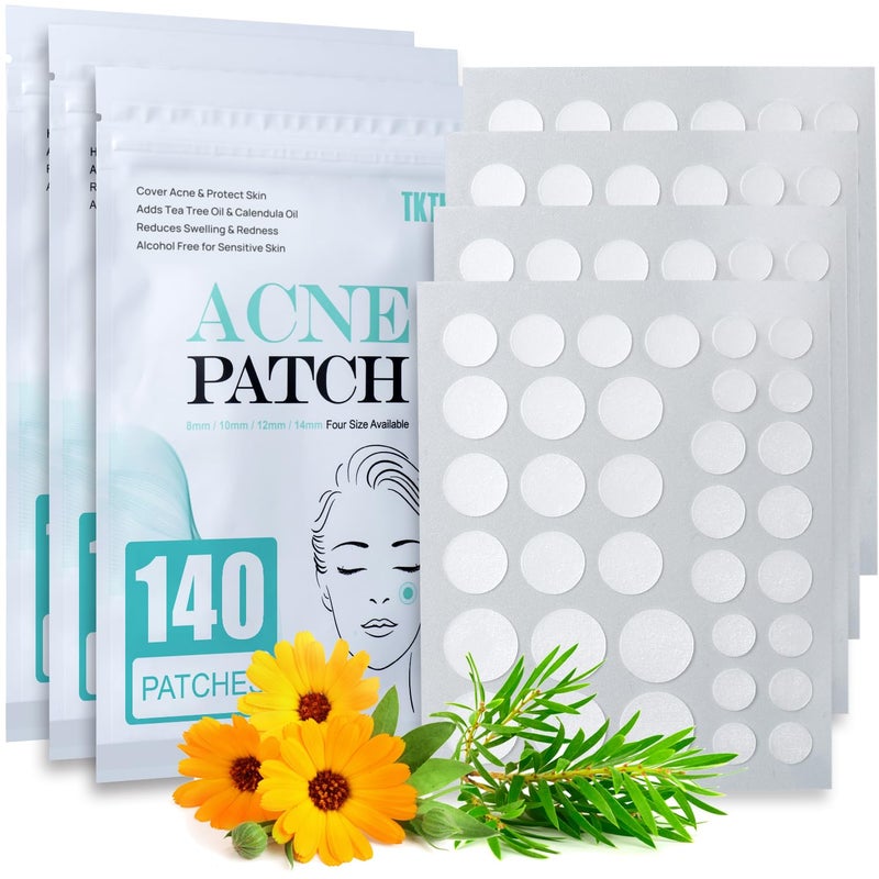 Acne Patch Pimple Patch 4 Sizes 420 Patches Acne Absorbing Cover Patch Hydrocolloid Invisible Acne Patches For Face Zit Patch Acne Dots Tea Tree Calendula Oil  3 Pack