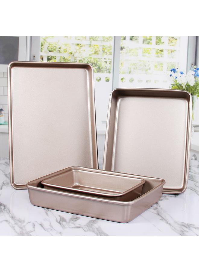 Bluejw Bakeware Rectangular Ancient Early Cake Roll Mold Household Oven Non-stick Tiramisu Snowflake Crisp Dry Tool - Image 3