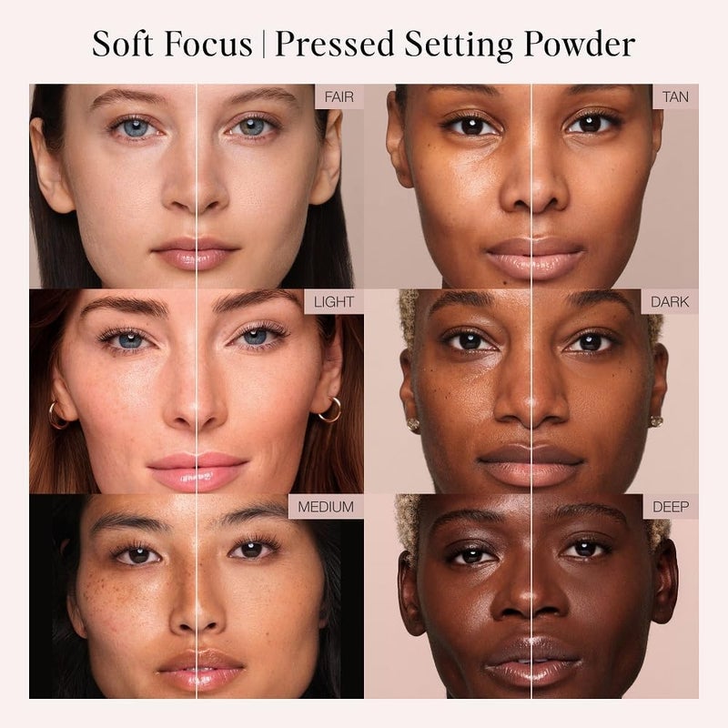 Jouer Soft Focus Hydrate & Setting - Pressed Powder with Matte Finish - Blurring Powder for Fine Lines and Pores - Set Face Makeup Foundation or Concealer - Translucent - Image 3