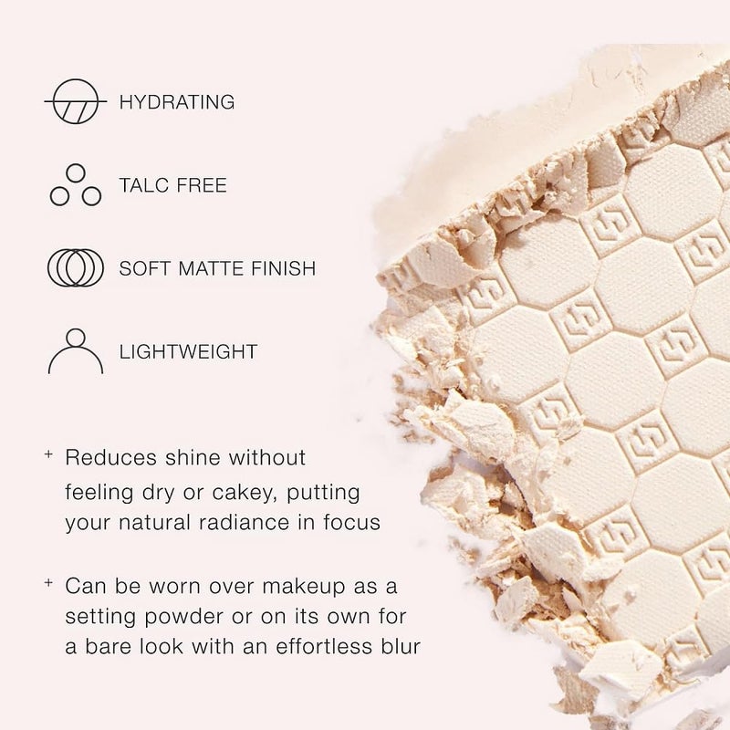 Jouer Soft Focus Hydrate & Setting - Pressed Powder with Matte Finish - Blurring Powder for Fine Lines and Pores - Set Face Makeup Foundation or Concealer - Translucent - Image 4