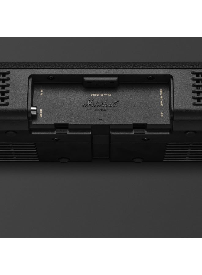 Marshall Heston 60 TV Soundbar with Dolby Atoms - Immersive Sound for Movies and Music / Powerful Bass / Sound Modes / App Control / Bluetooth 5.3V / Integrated Music Service - Black - Image 3