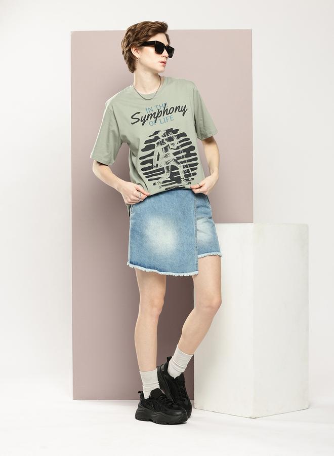 Dillinger Women Oversized Printed Tshirt - Image 5