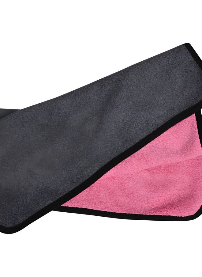 Fezora Pink & Black 4 Pieces Microfiber Cleaning Cloth - Image 4