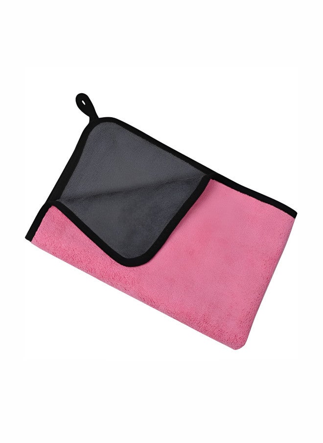 Fezora Pink & Black 4 Pieces Microfiber Cleaning Cloth - Image 2