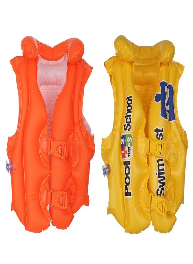 Aarushi Kids Jacket Vest Swimwear Youth Boy Girl Swimming Boating (Pack of 2) - Image 1