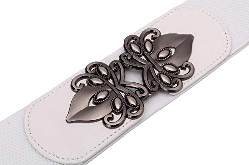 Syuer Womens Vintage Wide Elastic Stretch Waist Belt Retro Cinch Belt - Image 4
