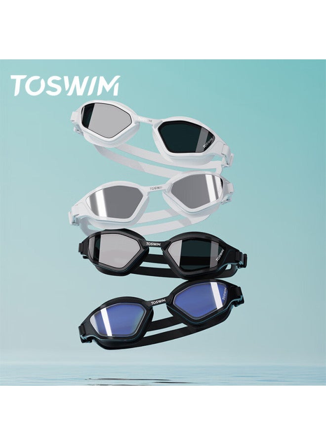 Toswim Prescription Swimming Goggles For Adults, Large Frame, Uni, Professional Hd Anti-fog Waterproof Swim Gl - Image 4