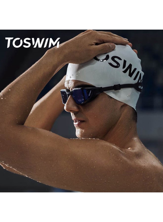 Toswim Prescription Swimming Goggles For Adults, Large Frame, Uni, Professional Hd Anti-fog Waterproof Swim Gl - Image 3