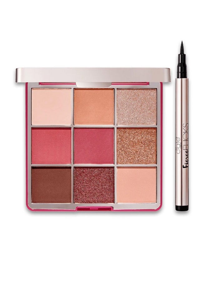 Ciate London - Ciaté London All About The Eyes Kit Contains 9Pan Eyeshadow Spice Palette And Fierce Flicks Black Eyeliner - Image 1