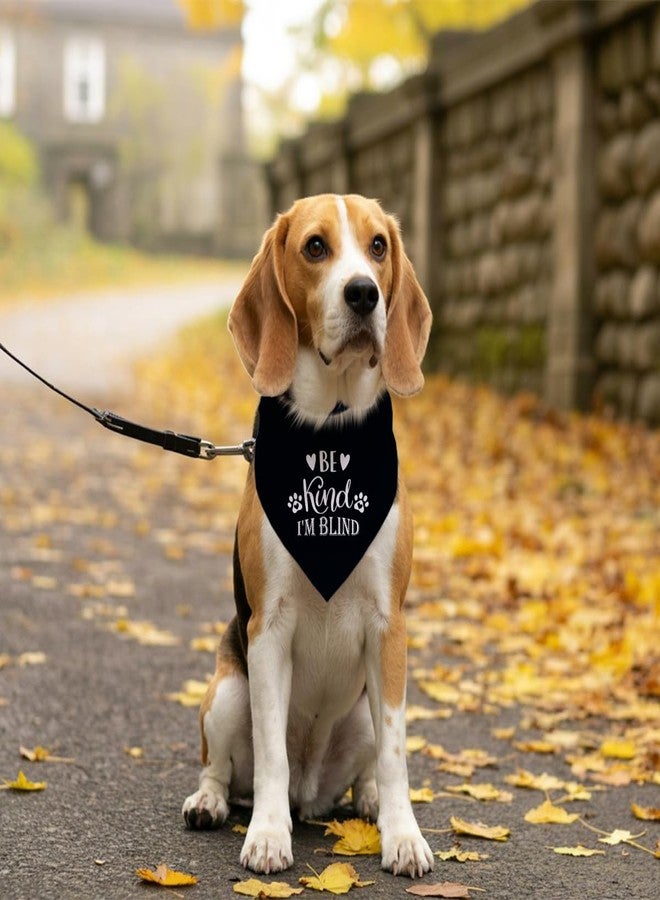 ZPPRJF Be Kind I'm Blind Dog Bandana - Black Triangle Scarf Accessory for Small, Medium, Large Dogs - Funny Cute Pet Accessory (D19) - Image 5