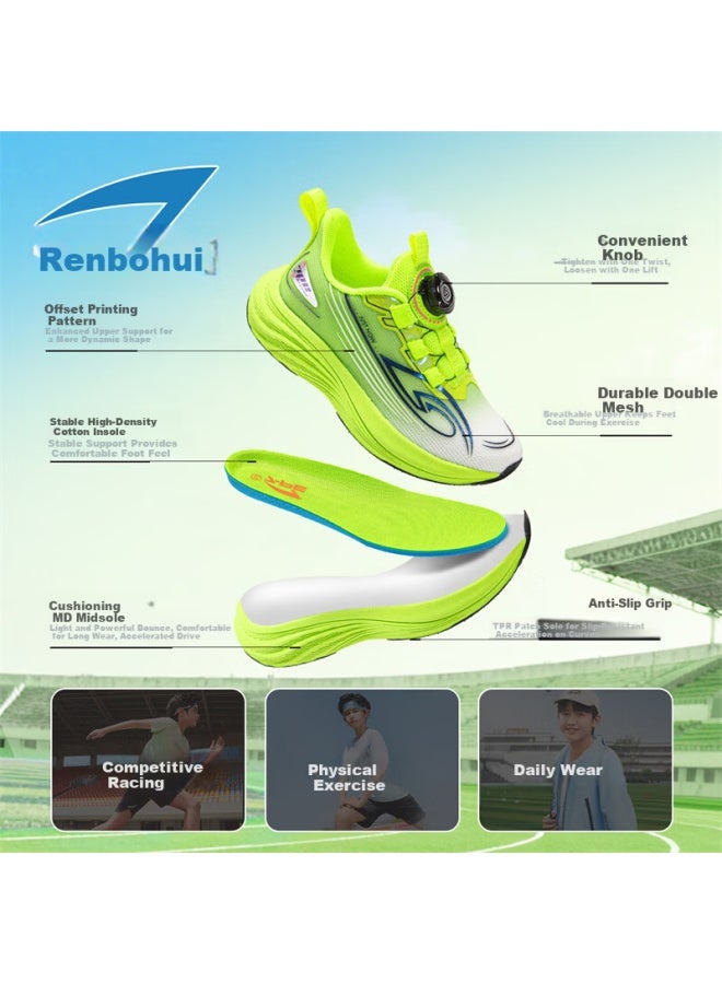 7-pe Kids Running Shoes Boys Sports Mesh Breathable  Spring New Youth Lightweight Cushioning Sneakers - Image 4
