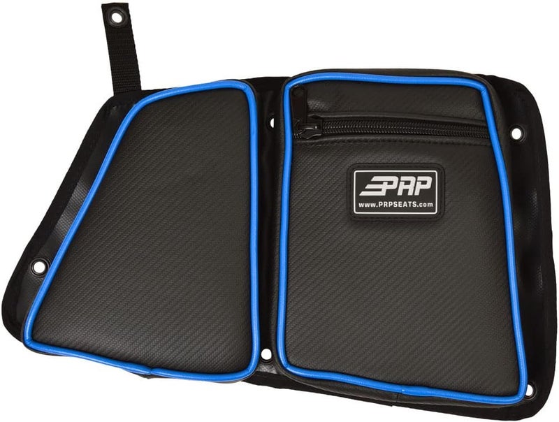 PRP Seats E41-V Voodoo Blue Passenger Side Rear Door Bag with Knee Pad - Image 1