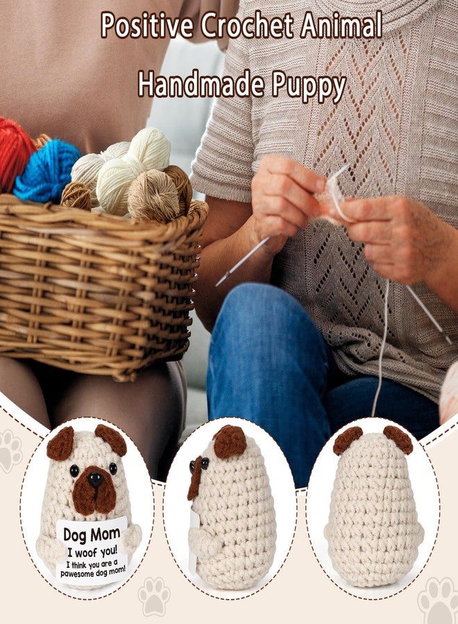 Lodeskee Dog Mom Valentines Day Gifts for Women Doggy Mommy, Handmade Crochet Animals Puppy Doggie Figurine for Women Dogs Lovers Birthday, I Love You Presents for Pet Owner Fur Mama Thanksgiving Christmas - Image 5