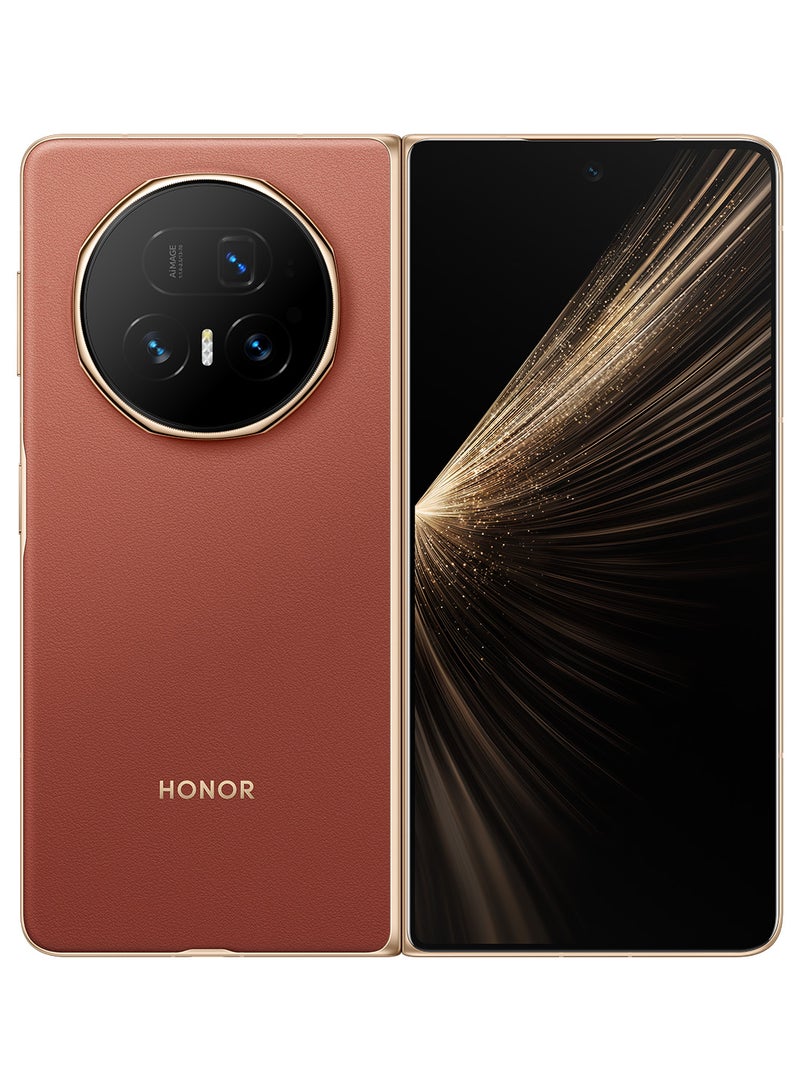 Honor Magic V5 Dual SIM 5G Reddish Brown 16GB 512GB - Middle East Version - Image 1