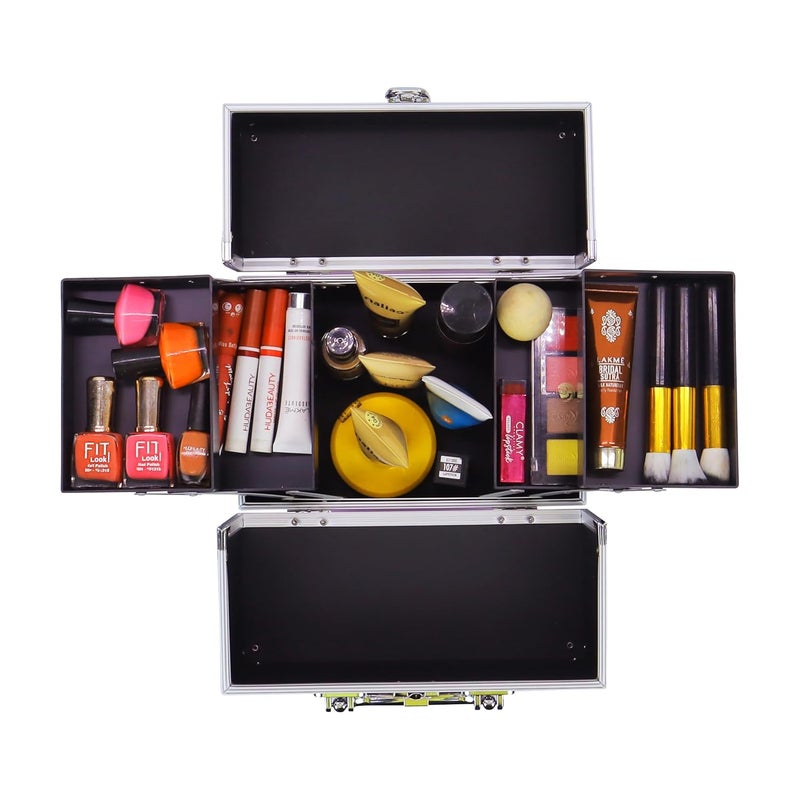 NFI essentials Makeup Bag Cosmetic Box Bridal Box Make up Box Trousseau Box Vanity Beauty Case Organizer for Wedding Makeup Box - Image 3