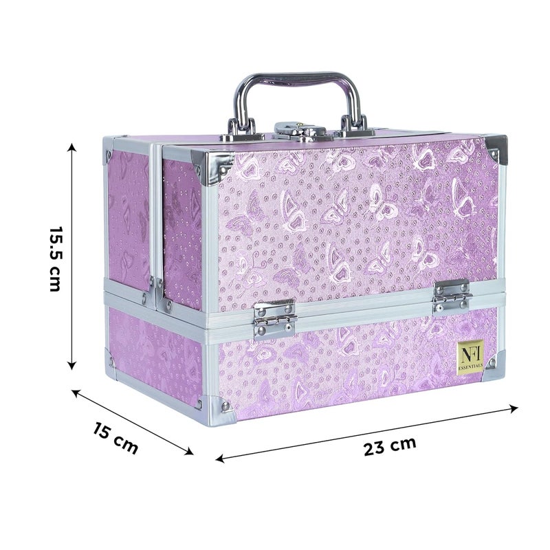 NFI essentials Makeup Bag Cosmetic Box Bridal Box Make up Box Trousseau Box Vanity Beauty Case Organizer for Wedding Makeup Box - Image 4