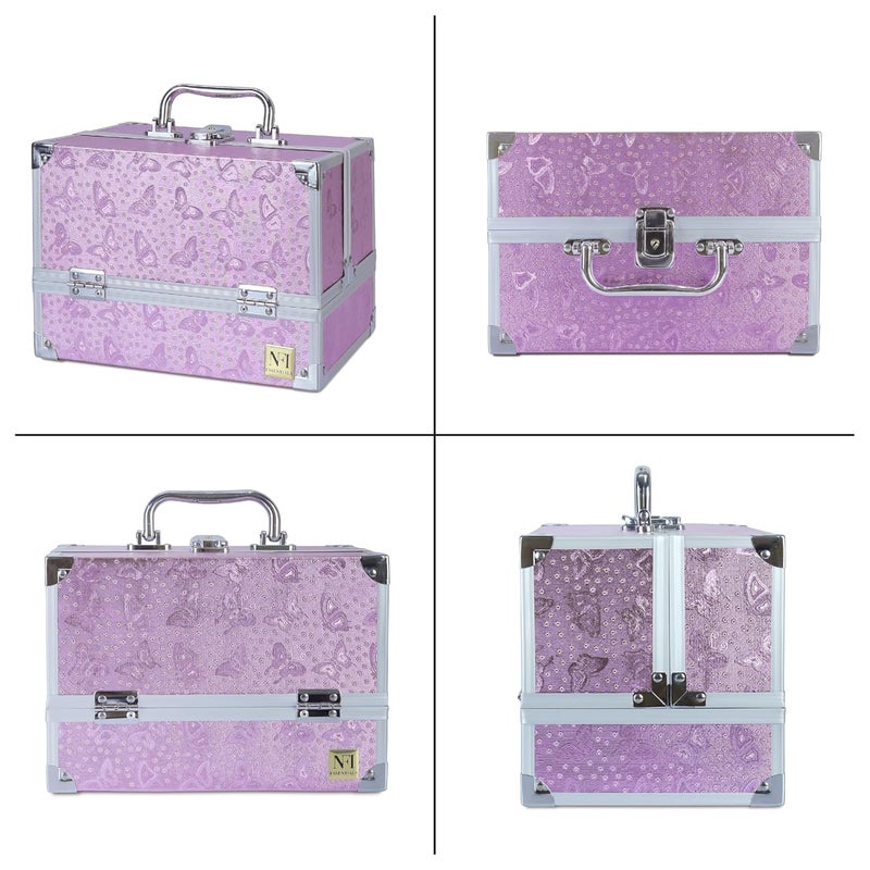 NFI essentials Makeup Bag Cosmetic Box Bridal Box Make up Box Trousseau Box Vanity Beauty Case Organizer for Wedding Makeup Box - Image 2