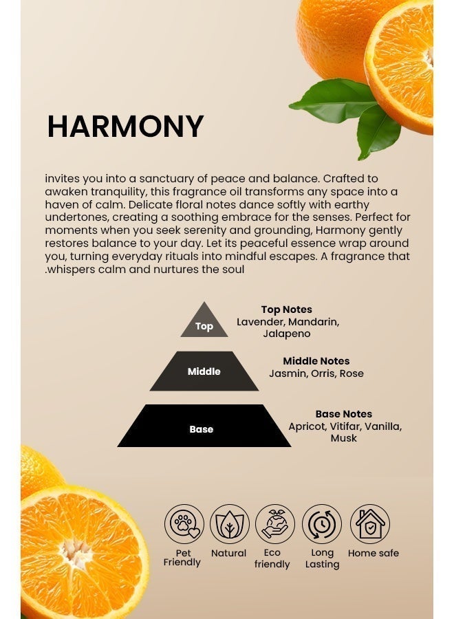 Scentscircle Harmony Diffuser Fragrance Oil 500ml - Calming Aromatherapy Scent Refill for Diffusers, Peaceful Floral Essential Oil for Home, Office & Spa | Scentscircle - Image 2