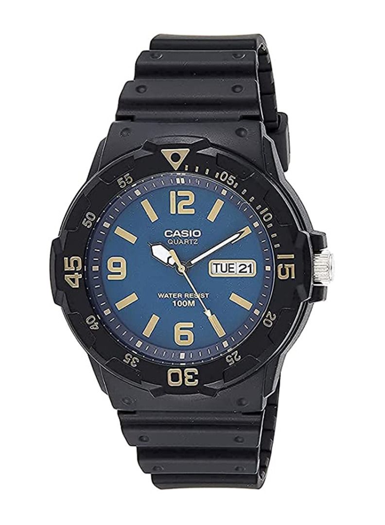 CASIO Men's Water Resistant Analog Watch MRW-200H-2B3VDF - Black - Image 1