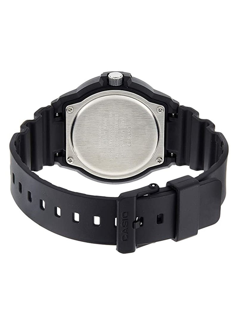 CASIO Men's Water Resistant Analog Watch MRW-200H-2B3VDF - Black - Image 2