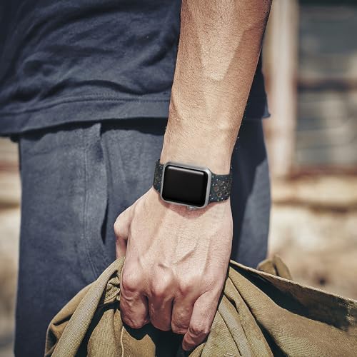 Lerobo Compatible with Apple Watch Band SE 44mm Men Ultra 3 2 49mm Series 11 10 46mm Series 9 8 45mm 42mm for Women Breathable Sport Band for iWatch Bands Series 7 6 5 4 3 2 1 Soft Silicone Straps - Image 5