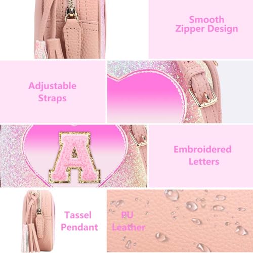 Kejea Purse Gifts for Little Girls - Kids Heart Purse Cute Crossbody Bag Teens Girls Wallet Birthday Gift N - Image 5