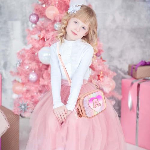 Kejea Purse Gifts for Little Girls - Kids Heart Purse Cute Crossbody Bag Teens Girls Wallet Birthday Gift N - Image 2