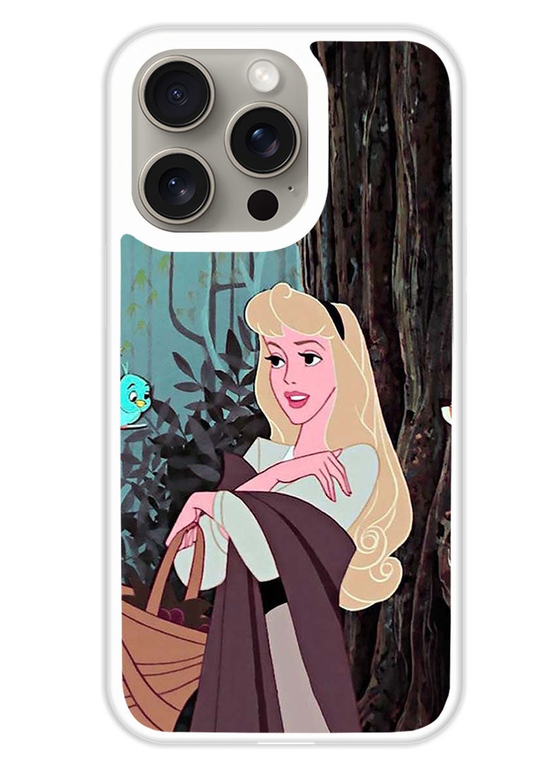 Theodor Protective Case Cover For APPLE IPHONE 15 Pro Max Princess (2) (White Bumper) - Image 1