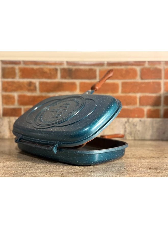 Glory Double Grill Granite Non Stick Premium Size 40 cm Green - Image 2