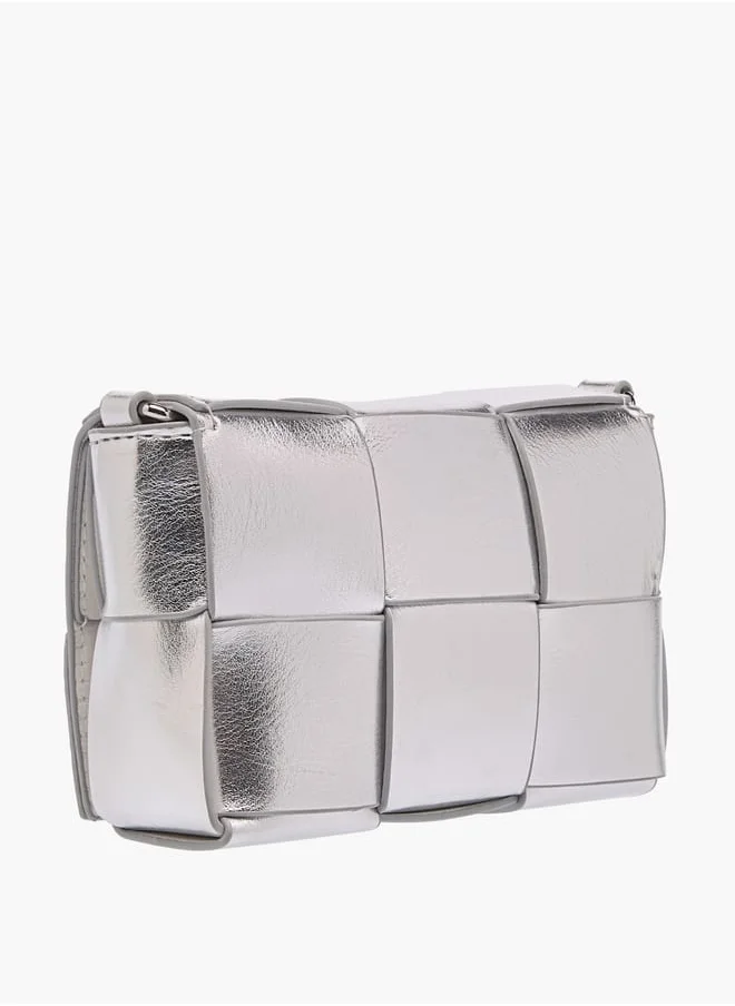 Flora Bella By Shoexpress Girls Textured Crossbody Bag With Detachable Strap And Flap Closure Ramadan Collection