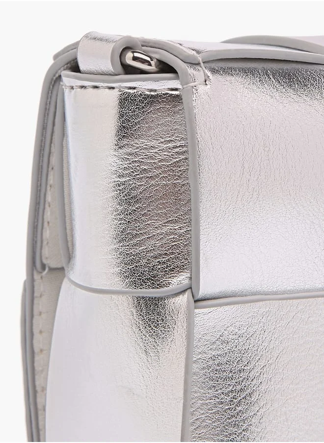 Flora Bella By Shoexpress Girls Textured Crossbody Bag With Detachable Strap And Flap Closure Ramadan Collection