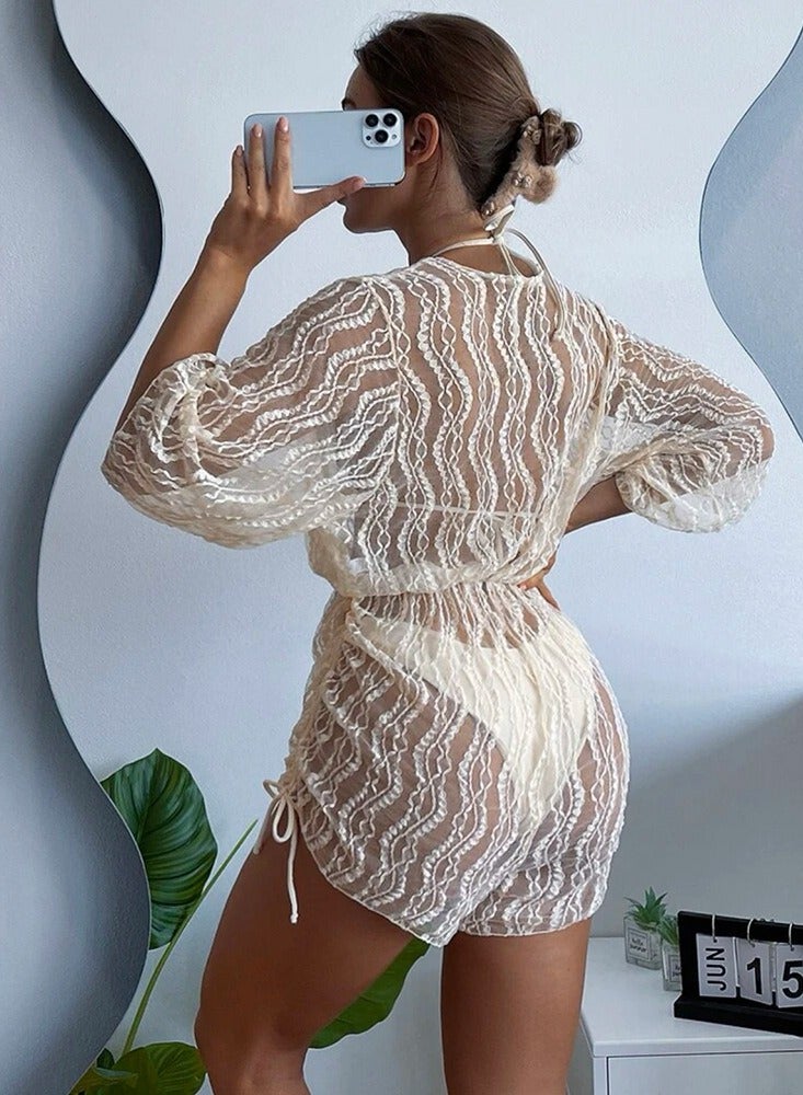 Fashionable Women's Bikini Swimsuit Three Piece Set - Image 3