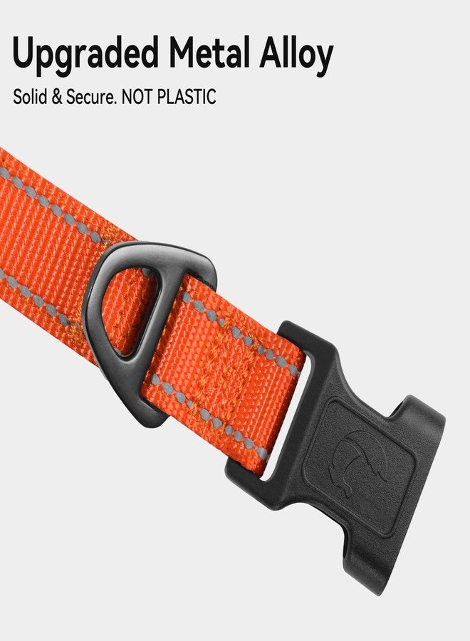 Joytale Dog Collar,Soft Neoprene Padded Breathable Nylon Pet Collar Adjustable for Small Dogs,Orange,S - Image 3