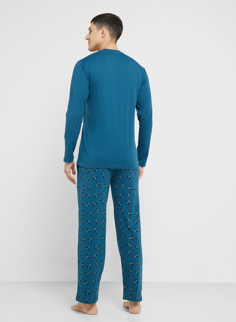 Robert Wood Nightwear T-Shirt & Pants Sets  - Image 2