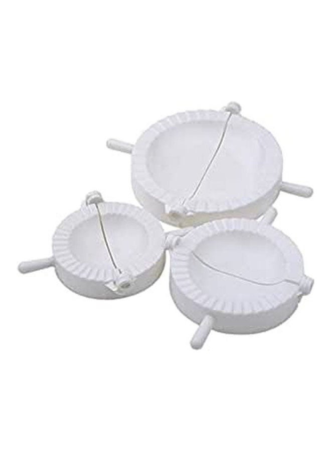 3Set Dumpling Mould Dumpling Maker White 10cm - Image 1