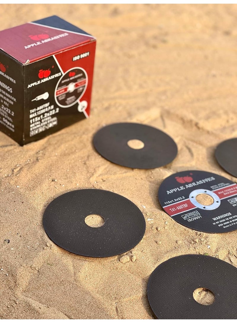 Apple Abrasives 5-Piese Apple Abrasives Ultra Thin Metal Cutting Disc-4.5in,1mm - Image 1