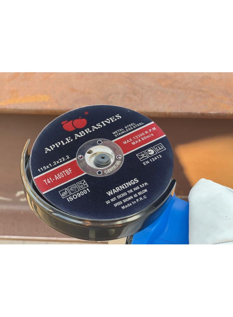 Apple Abrasives 5-Piese Apple Abrasives Ultra Thin Metal Cutting Disc-4.5in,1mm - Image 3