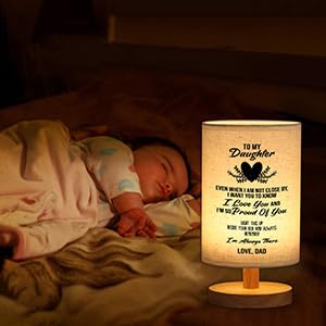 WSYEAR Birthday Gift for Daughter from Dad,to My Daughter Gifts from Dad- Table Lamp Father Daughter Gifts for Grown Daughter - Image 5