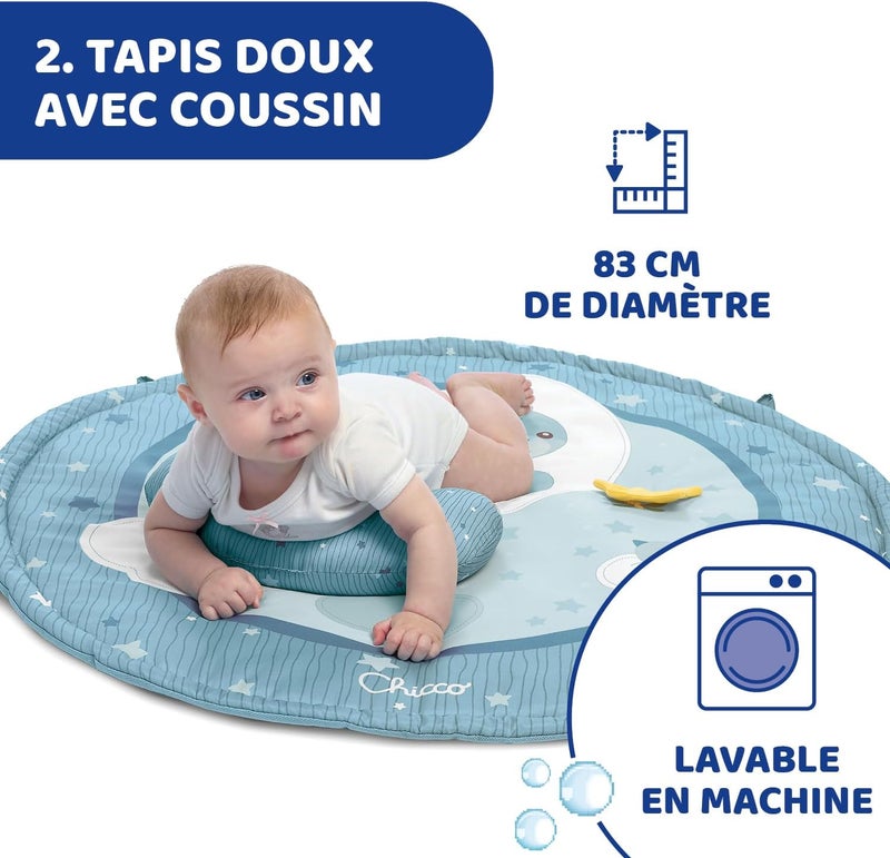 Chicco First Dreams Enjoy Colors Baby Gym 0M+, Blue - Image 4