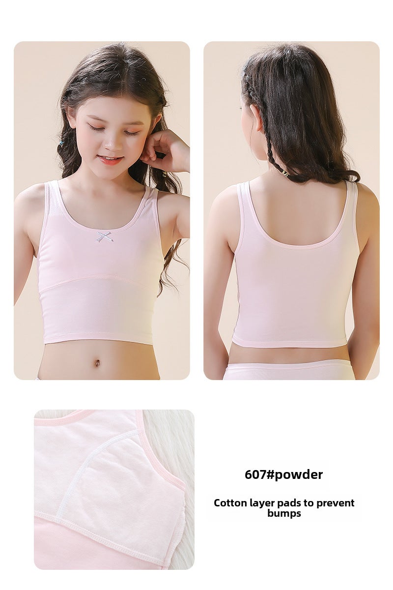 قميص بنات قطن طويل 608# أبيض - Image 3