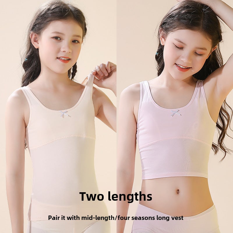 قميص بنات قطن طويل 608# أبيض - Image 5