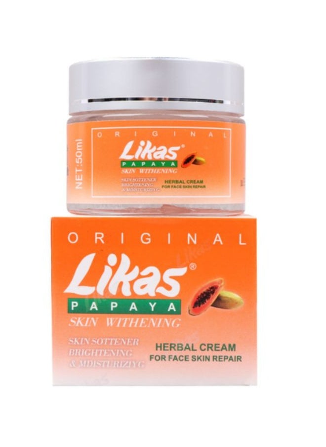 Likas - Likas Papaya Skin Whitening Herbal Cream 50 ML - Image 1